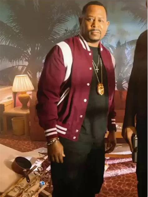 Martin Lawrence Bad Boys Life Maroon Varsity Jacket - RockStar Jacket