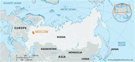 Moscow On The Map Of Russia - Time Change Fall 2024