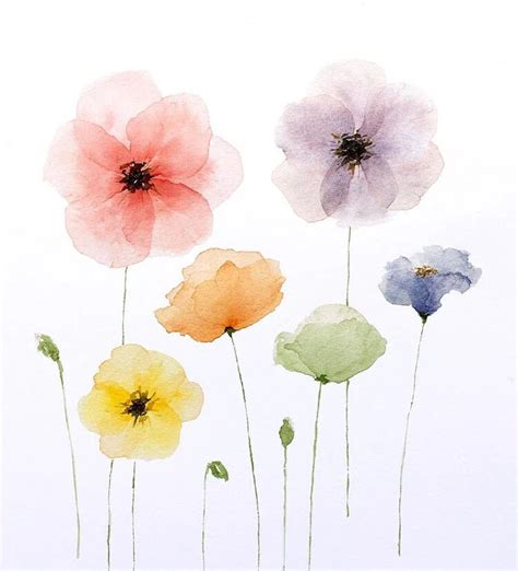 Watercolor Flower Painting Ideas for Beginners - Beautiful Dawn Designs ...