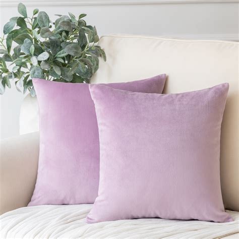 Phantoscope Soft Silky Velvet Series Square Decorative Throw Pillow ...