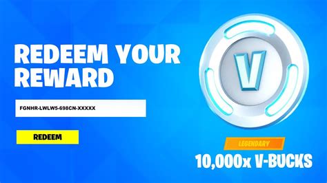 REDEEM FREE 10,000 V-BUCKS CODE! (How To Get VBucks Code in Fortnite ...