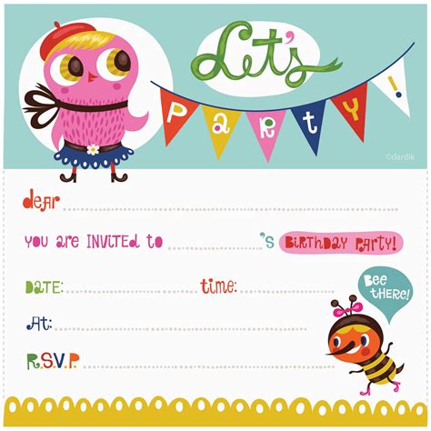 Evite Birthday Invites Free Printable Birthday Party Invitations Drevio ...