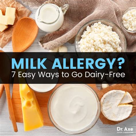 Milk Allergy Symptoms + 7 Healthy Ways to Go Dairy Free | Best Pure ...