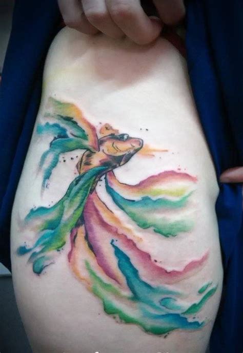 Watercolor Goldfish by Chloe DeBoo: TattooNOW