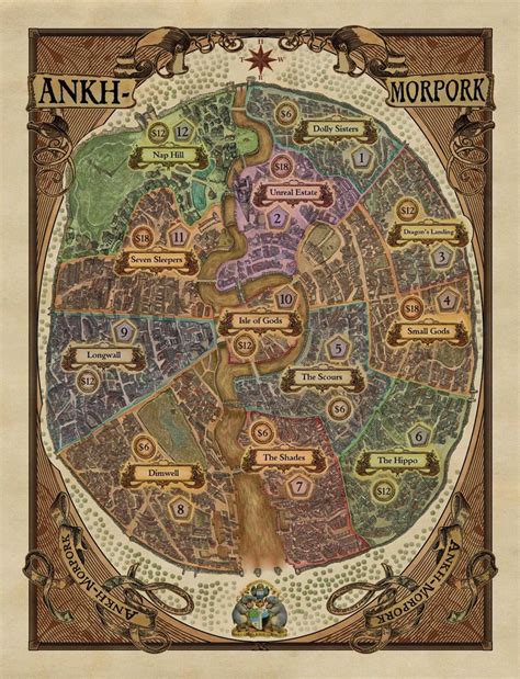 A review of the Discworld Ankh-Morpork board game | Discworld map ...