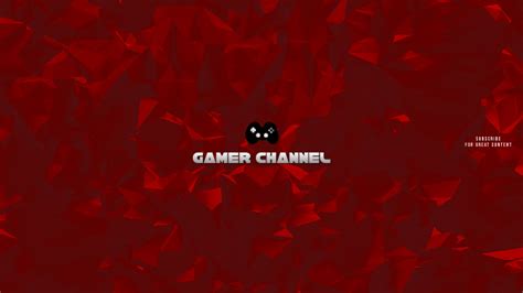 Gamer Red Youtube Channel Art Banner Template | PosterMyWall