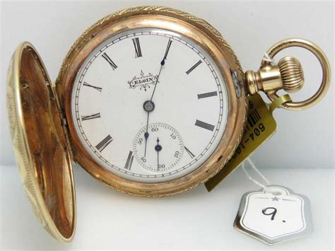 ANTIQUE ELGIN GOLD FILLED POCKET WATCH, HUNTER CASE