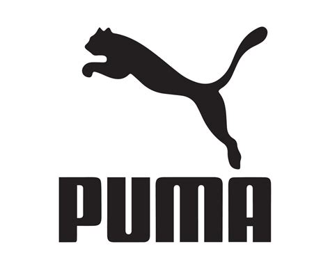 Puma Logo Black Symbol With Name Clothes Design Icon Abstract football ...