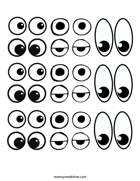 Printable Googly Eyes