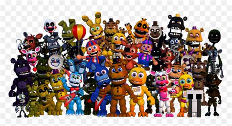 Fnaf All Animatronics Png , Png Download - Five Nights At Freddy's ...