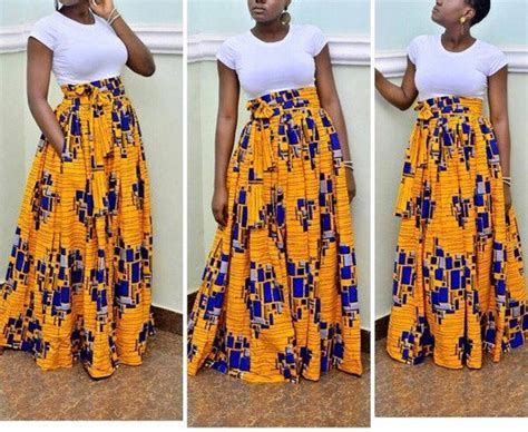 Peju Ankara maxi / African skirts / African skirts for women / African ...