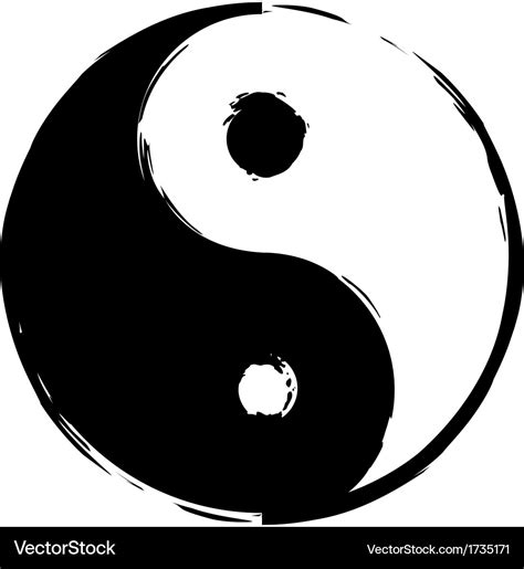 Symbol of yin-yang Royalty Free Vector Image - VectorStock