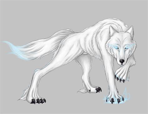 ArtStation - White Wolf (+sketch)