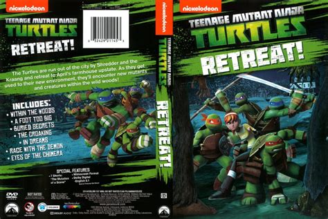 Teenage Mutant Ninja Turtles: Retreat! (2015) R1 DVD Cover - DVDcover.Com