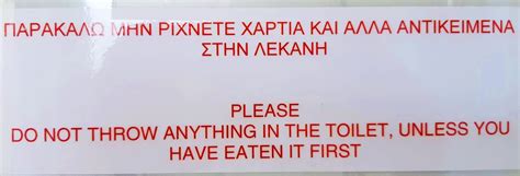 Reasons Why You Shouldn't Flush Toilet Paper In Greece