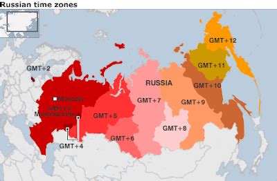 Map of the Week: Map of the Week- Russia's Time Zones