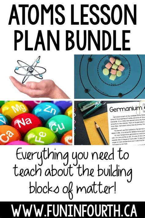 Atoms Unit: Lesson Plans, Hands-on Activities, and Research Project ...