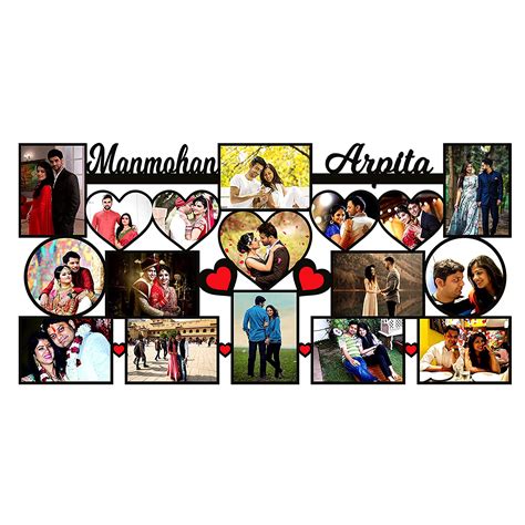 Buy Plan To Gift Name Frame with 17 photos Customized Photo Frame with ...