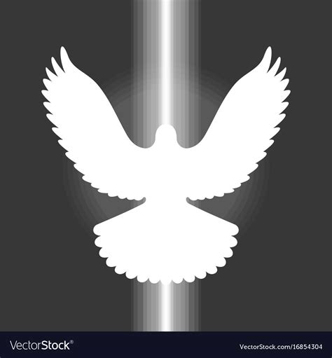 Pigeonsign of holy spirit Royalty Free Vector Image