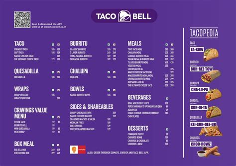 Taco Bell Menu Pdf 2024 - Brett Madeline