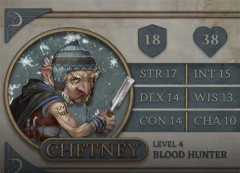 CritRole c3 | Player character, Blood hunter, Critical role