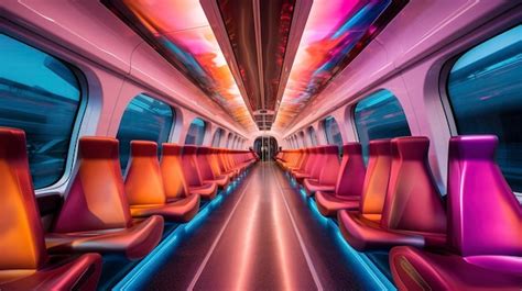 Premium AI Image | A Photo capturing the vibrant colors and futuristic ...