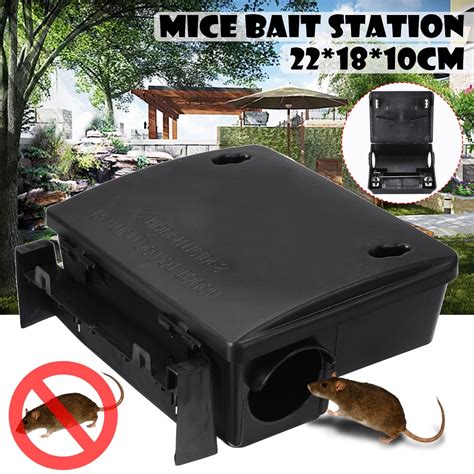 High Sensitive Mouse Trap Box Rat Mice Bait Station Pest Trap Humane ...