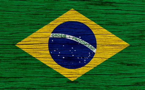 Download imagens Bandeira do Brasil, 4k, América Do Sul, textura de ...