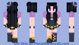 Purple Eye Girl Witch Minecraft Skin