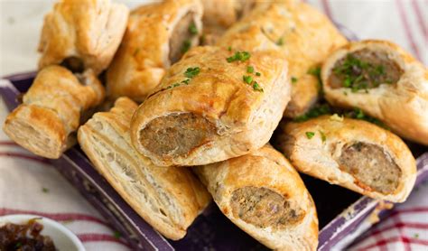 Herb and mustard sausage rolls recipe | easyFood