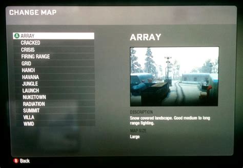 Call of Duty: Black Ops Screen Grabs of Maps & Killstreaks