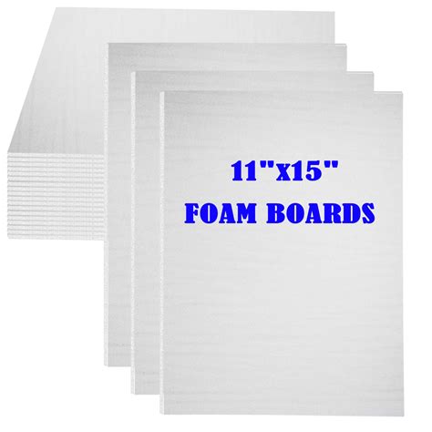 Buy 20Pack Foam Core Board, 11"x15" White Foam Board, 3/16" / 5MM Thick ...