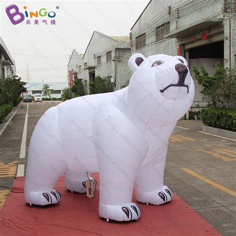 free shipping 3X2.3m big inflatable christmas polar bear / 10ft ...