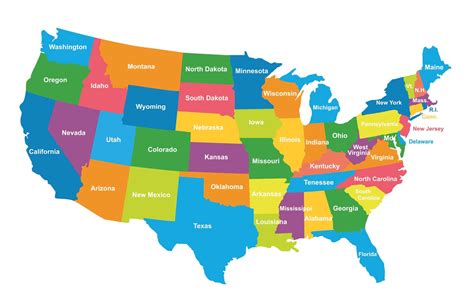 Visual Map Of The United States | US States Map