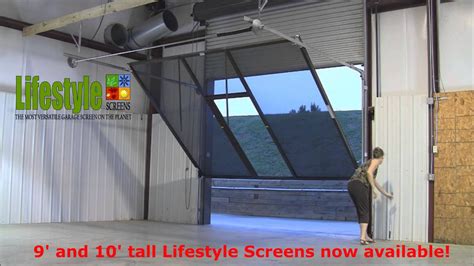 Lifestyle Screens Adds 9'H and 10'H Garage Door Screen | Garage screen ...