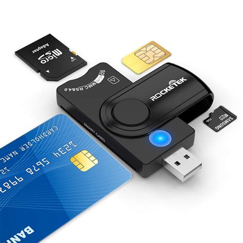 Buy Smart Card Reader, 4 in 1 USB SIM Card Adapter, Identiv Credit ID ...