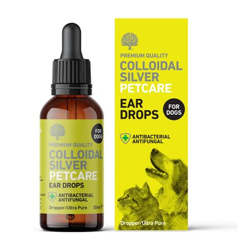 Colloidal Silver Petcare Ear Drops For Dogs With Essential Oils – 30ml ...