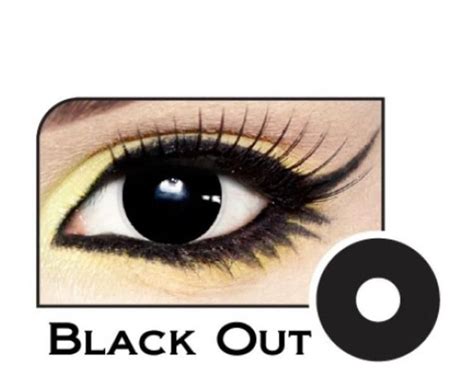 Black out solid color contact lenses *Halloween | Halloween contact ...