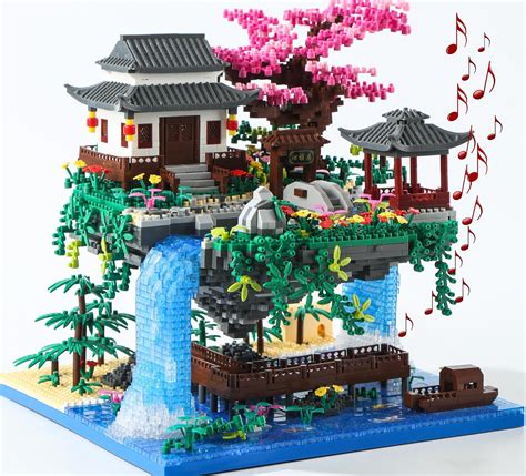 Yushinv Cherry Blossom Bonsai Tree Building Set, 3220 Pcs with Symphony ...