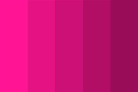 Deep Pink Gradient Color Palette