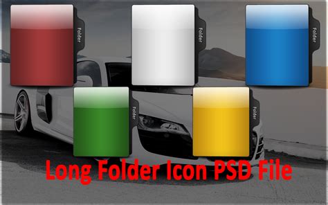 Long Folder Icon Template PSD File For Photoshop by vishwas04 on DeviantArt