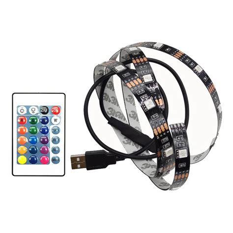 USB LED Strip RGB 5V 5050 SMD RGB USB LED Strip Light Waterproof ...