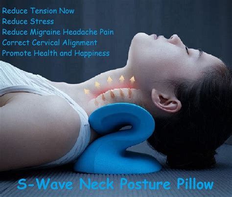 S-Wave Neck Posture Pillow in 2021 | S wave, Postures, Transformation body