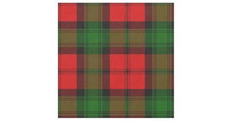 Kerr Tartan Print Fabric | Zazzle