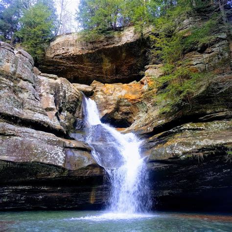 Celebrating A Rare Warm Winter Day With Waterfalls At Hocking Hills ...