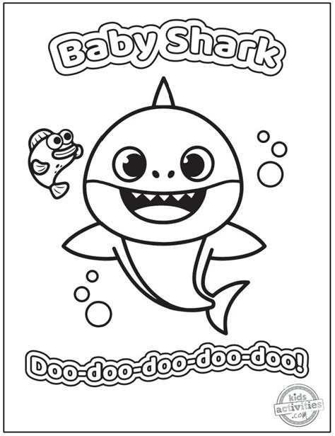 Baby Shark Doo Doo Coloring Pages