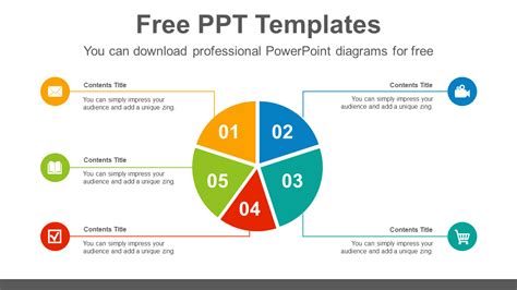 5-split-pie-chart-PowerPoint-Diagram-Template - PPTX Templates