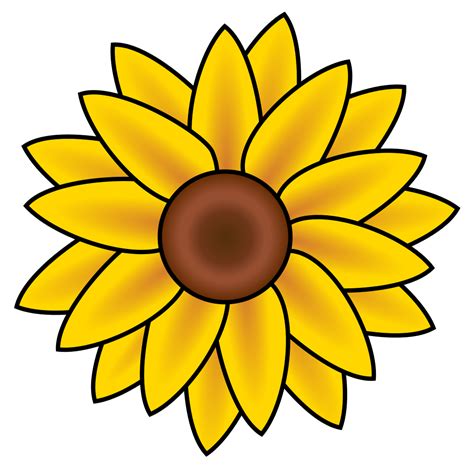 File:Sunflower clip art.svg - Wikipedia