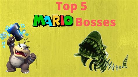 Top 5 Mario Bosses - YouTube