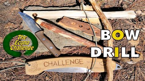 Bow Drill Kit From Scratch - Primitive Fire - Bushcraft Practice - YouTube